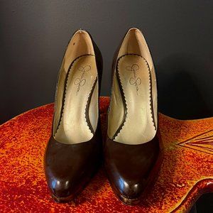 Jessica Simpson Brown with Tortoise Heel